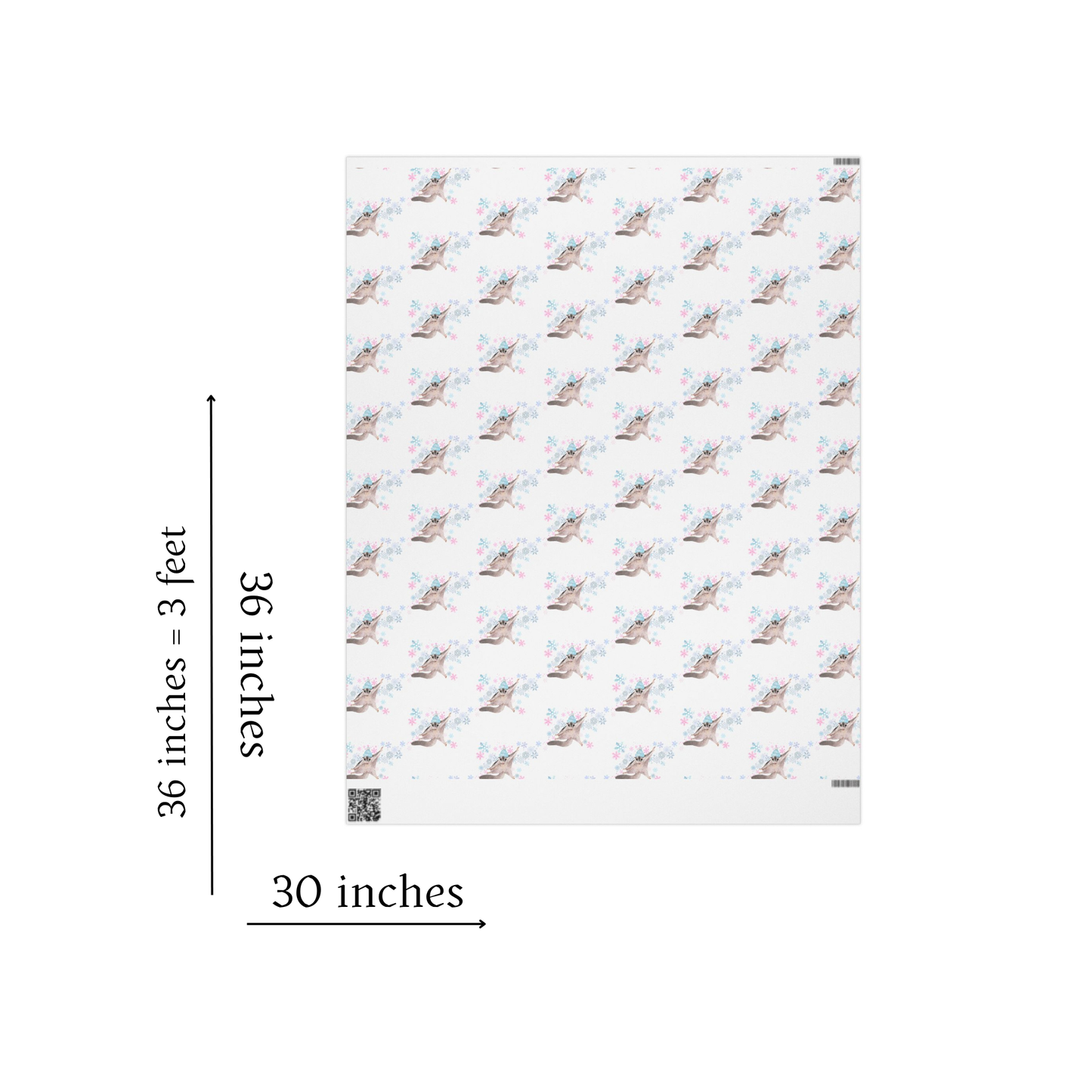 Winter Sugar Glider Wrapping Paper