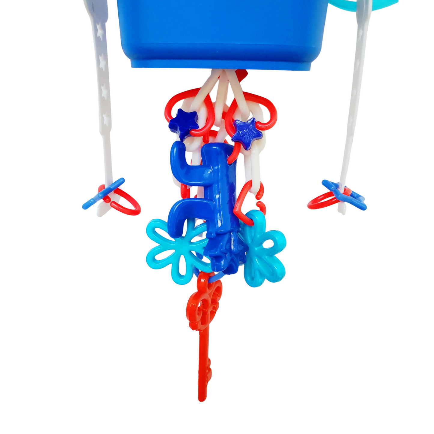 Red, White, & Blue Trash Can Hideout Toy