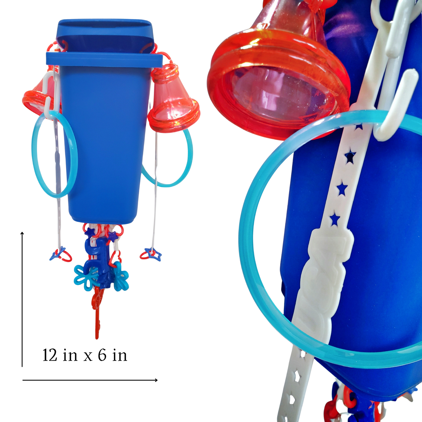 Red, White, & Blue Trash Can Hideout Toy