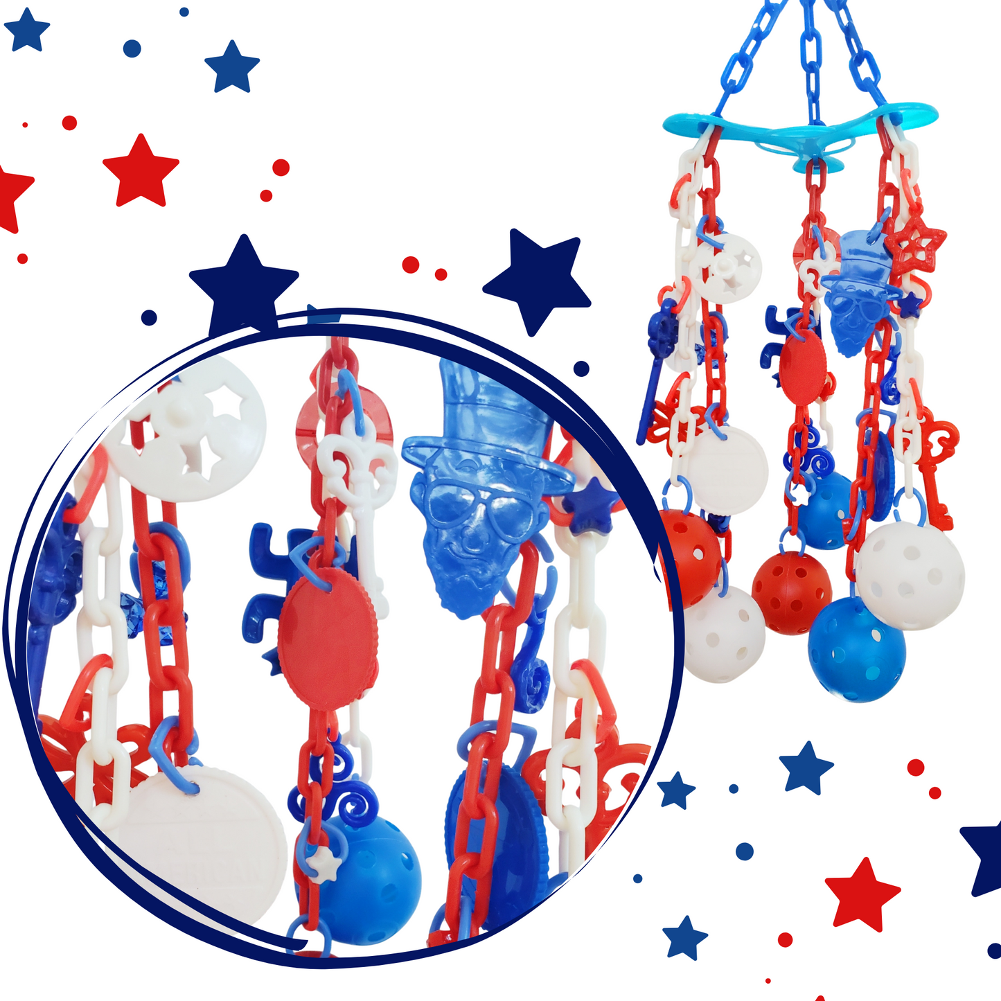 Patriotic Jingle and Jangle Toy
