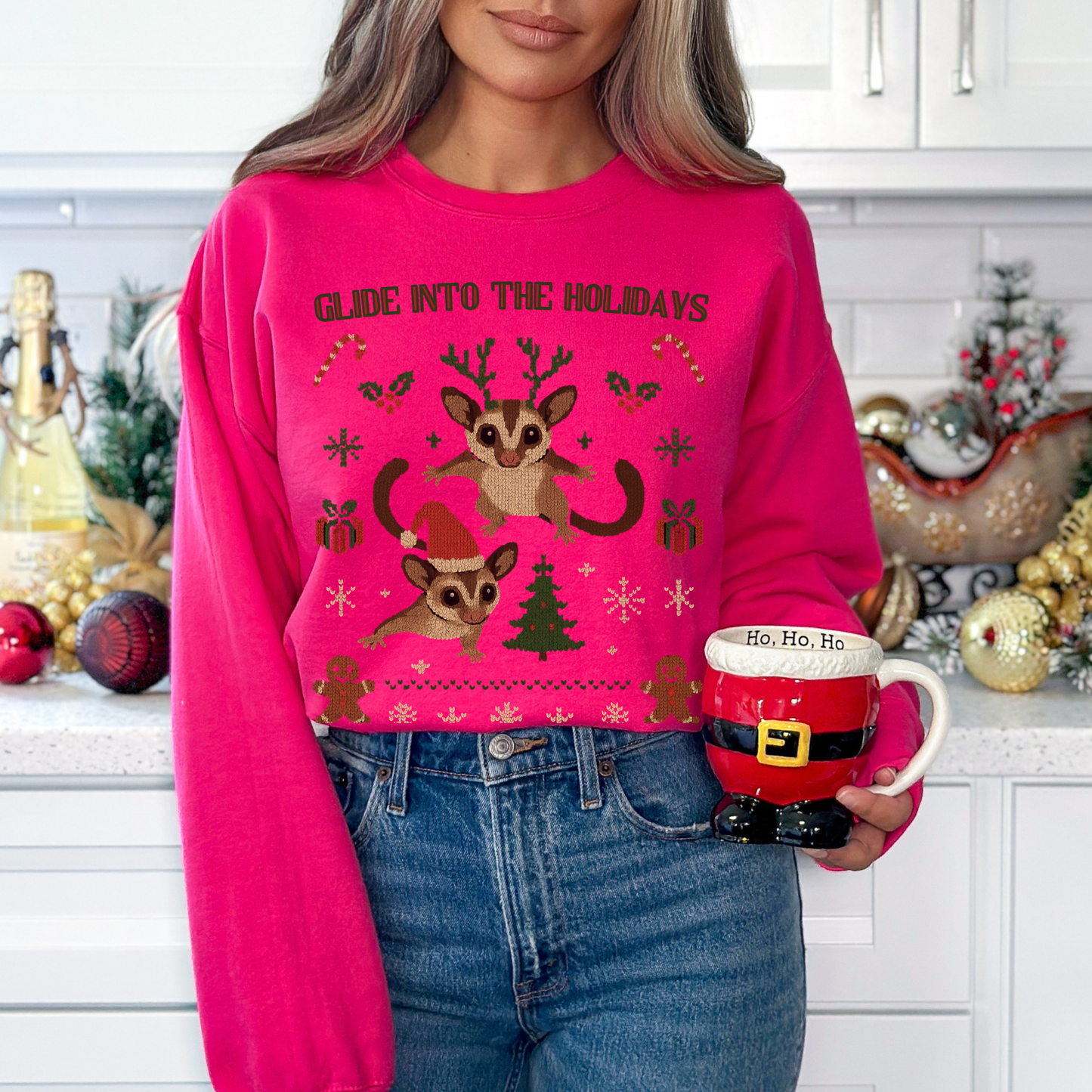 Glide Into the Holidays – Sugar Glider Christmas Sweater