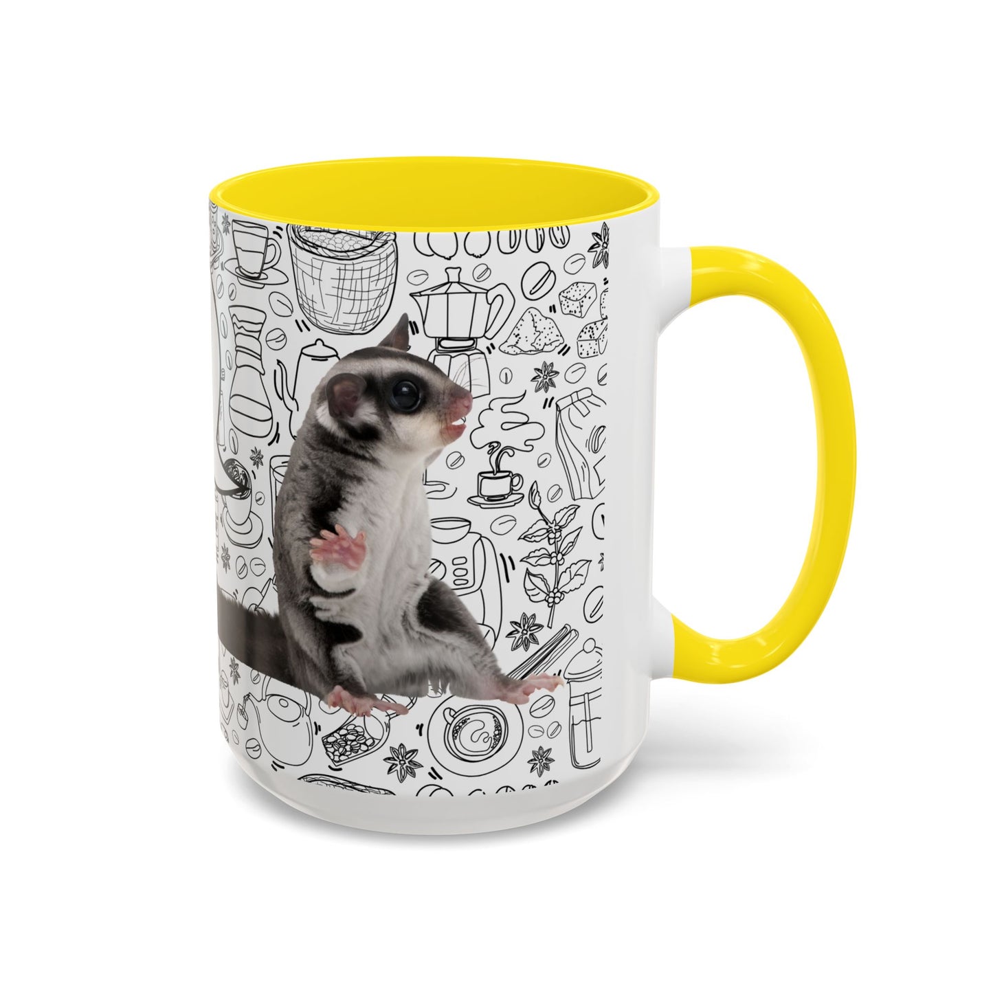 “I’m Crabby Before I’ve Had My Coffee!” Sugar Glider Mug (11oz + 15oz)