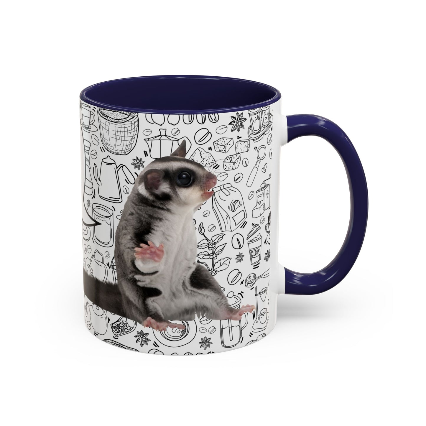 “I’m Crabby Before I’ve Had My Coffee!” Sugar Glider Mug (11oz + 15oz)