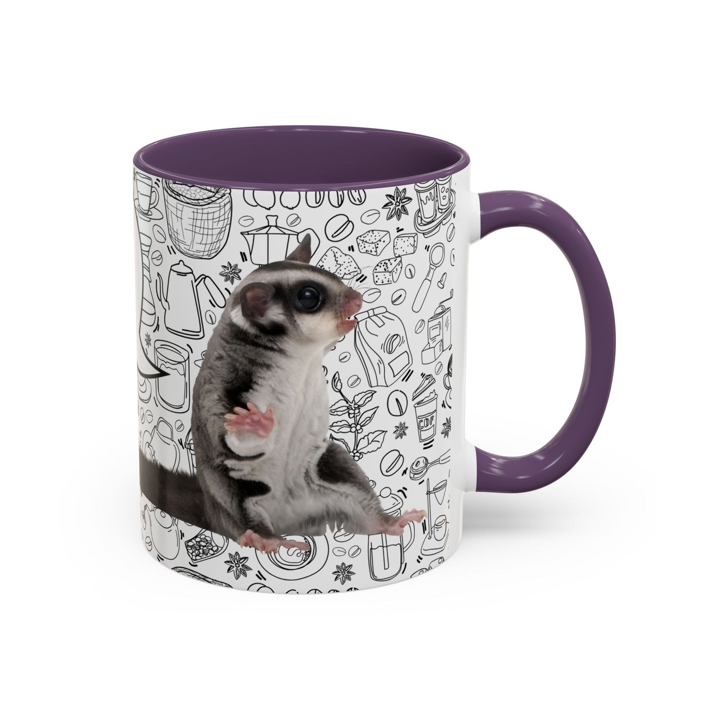 “I’m Crabby Before I’ve Had My Coffee!” Sugar Glider Mug (11oz + 15oz)