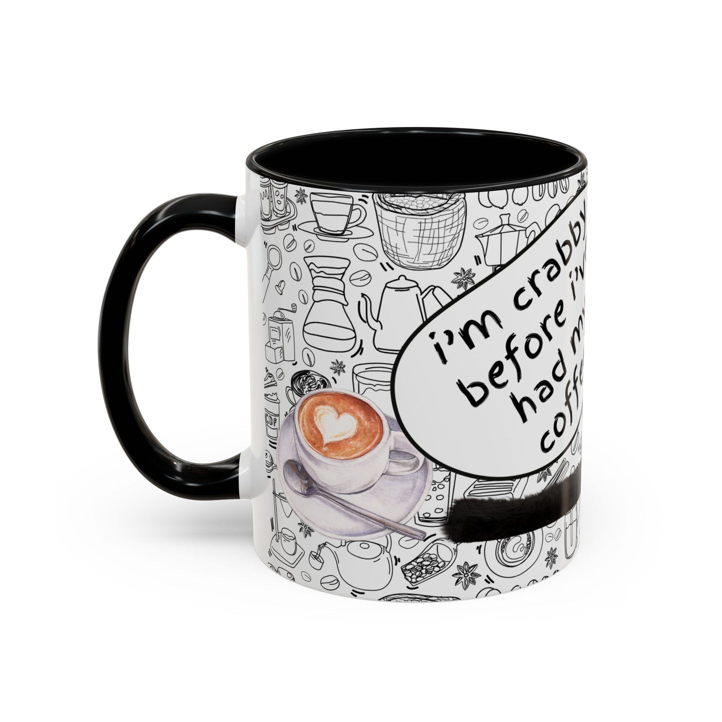 “I’m Crabby Before I’ve Had My Coffee!” Sugar Glider Mug (11oz + 15oz)
