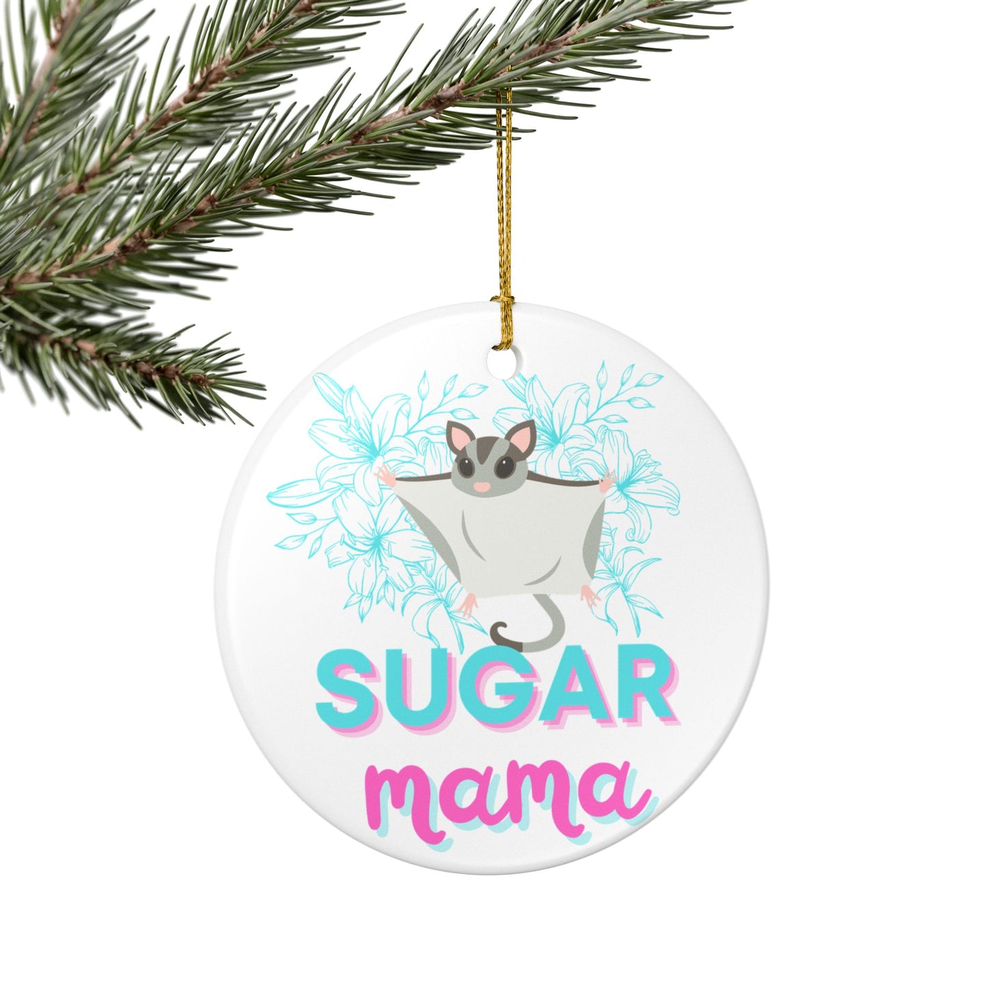 Sugar Mama Sugar Glider Ceramic Ornament