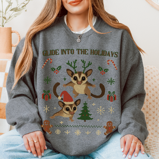 Glide Into the Holidays – Sugar Glider Christmas Sweater