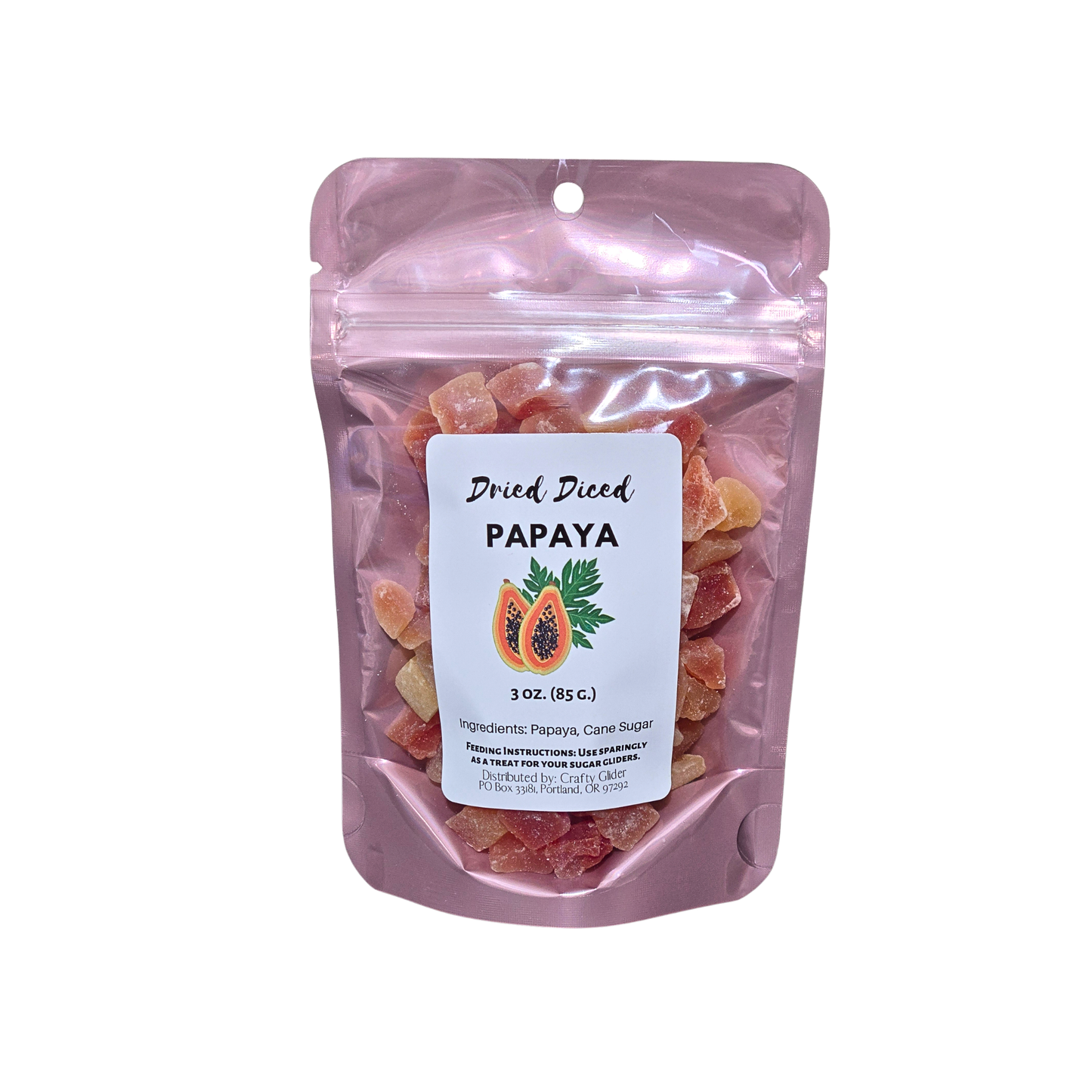 Diced Dried Papaya