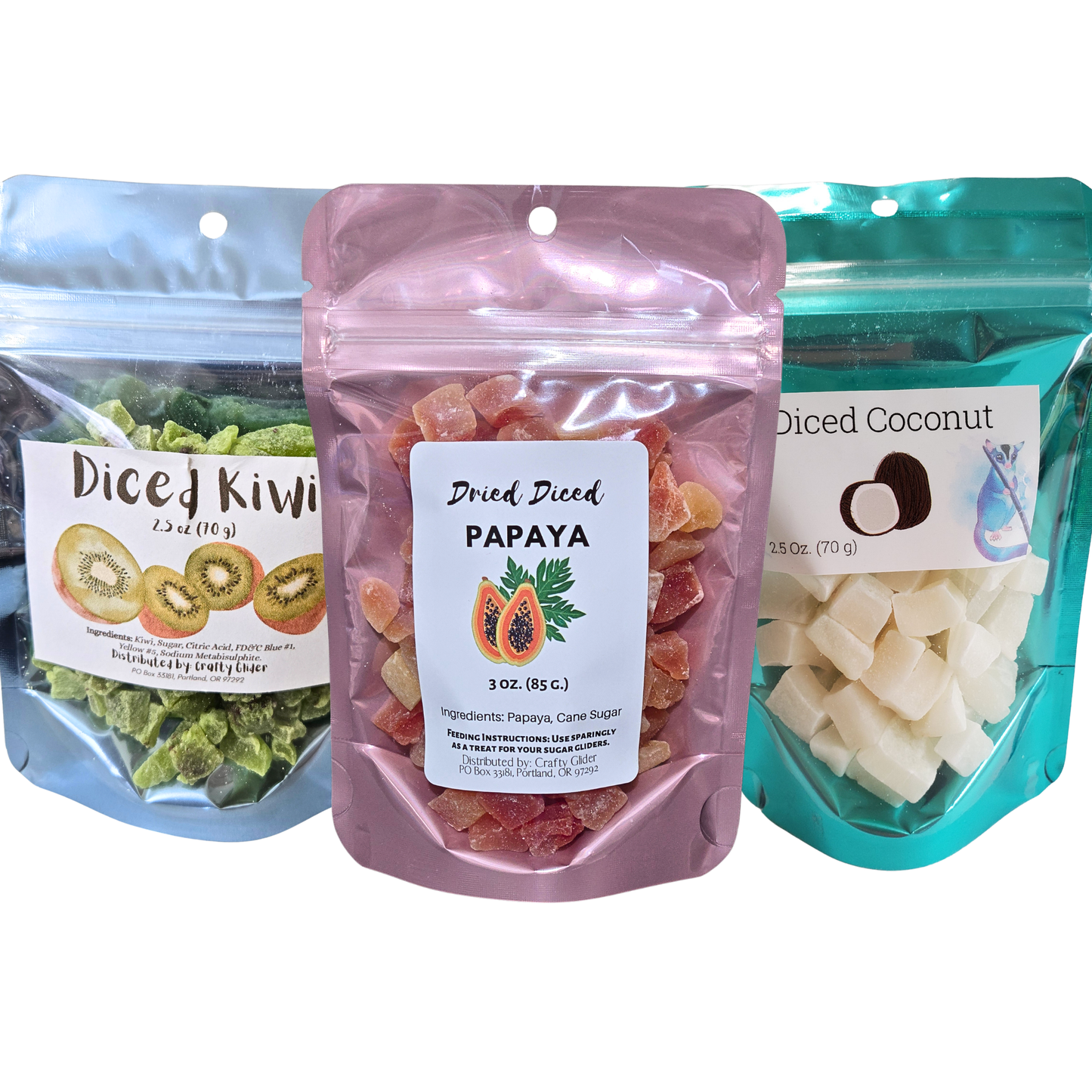Tropical Treat Trio (Coconut, Kiwi, Papaya)