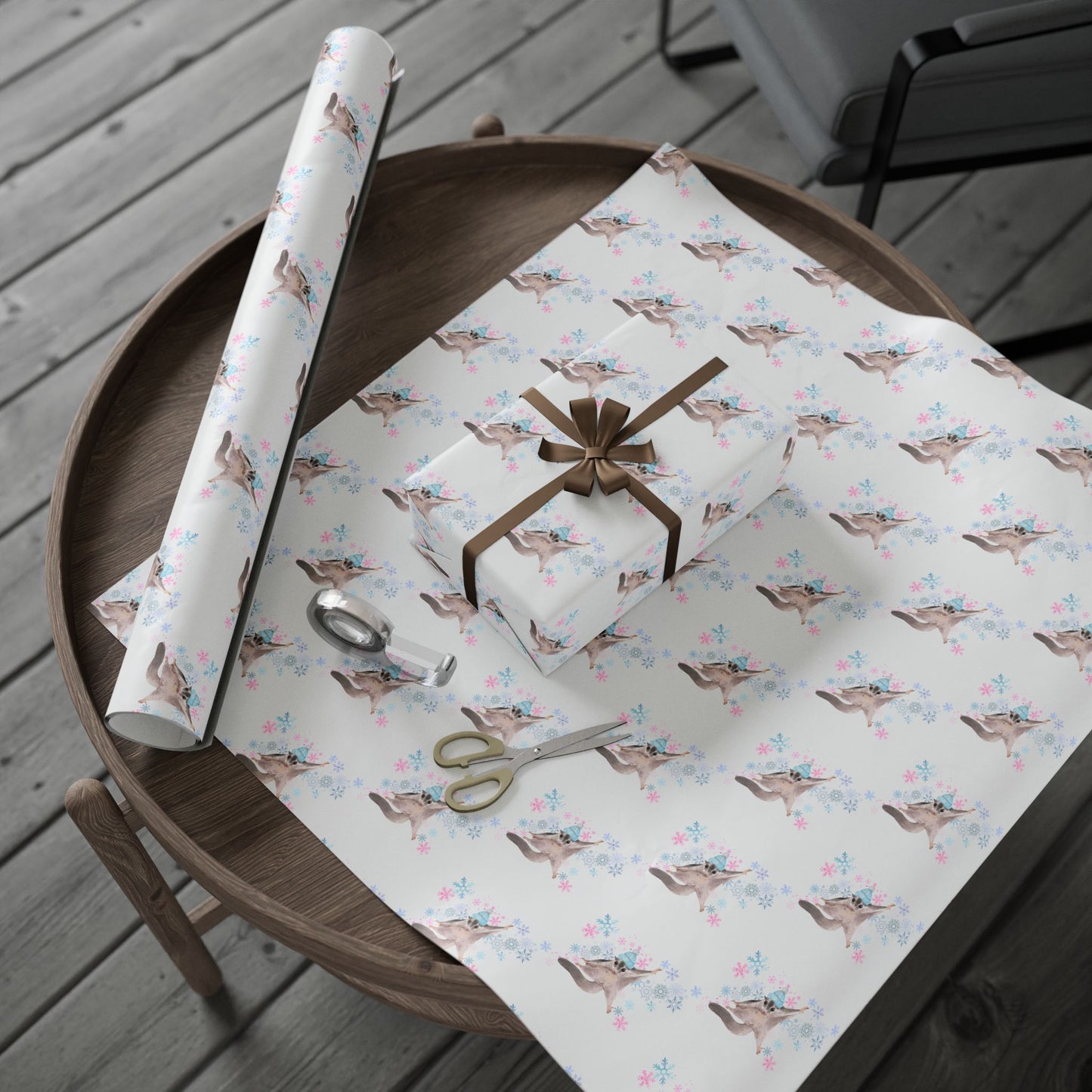 Winter Sugar Glider Wrapping Paper