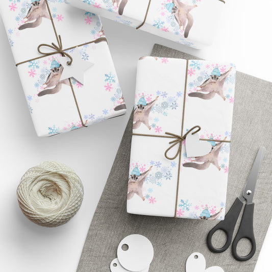 Winter Sugar Glider Wrapping Paper