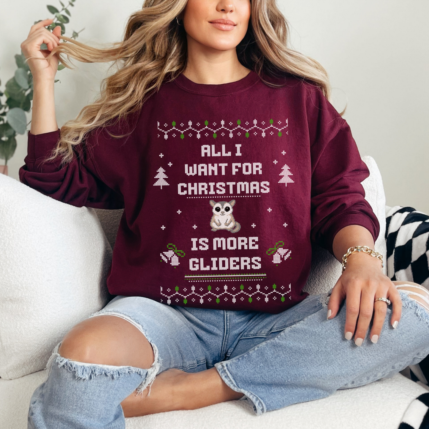 All I Want for Christmas Is More Gliders – Sugar Glider Christmas Sweater