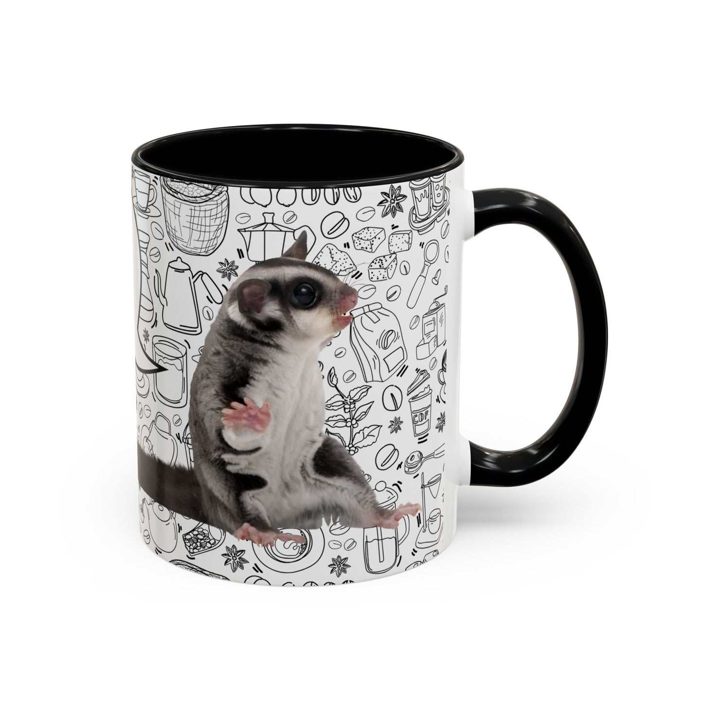“I’m Crabby Before I’ve Had My Coffee!” Sugar Glider Mug (11oz + 15oz)