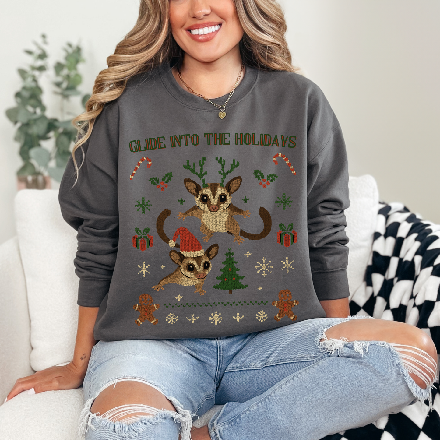 Glide Into the Holidays – Sugar Glider Christmas Sweater