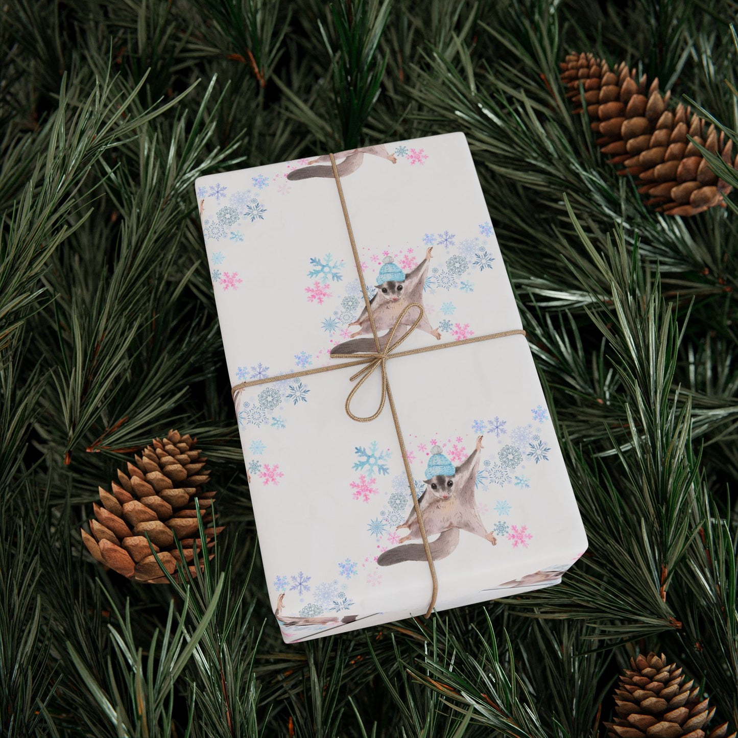 Winter Sugar Glider Wrapping Paper