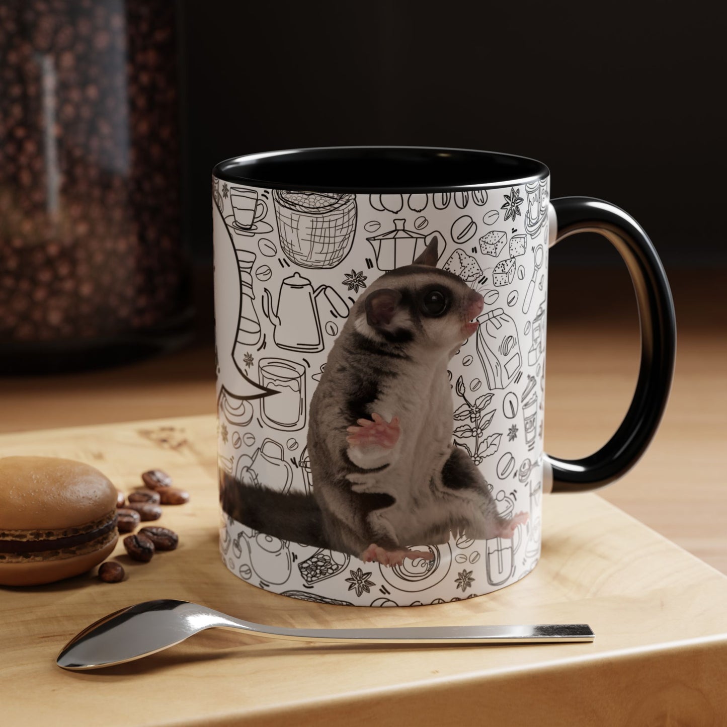 “I’m Crabby Before I’ve Had My Coffee!” Sugar Glider Mug (11oz + 15oz)