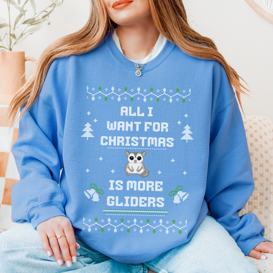 All I Want for Christmas Is More Gliders – Sugar Glider Christmas Sweater
