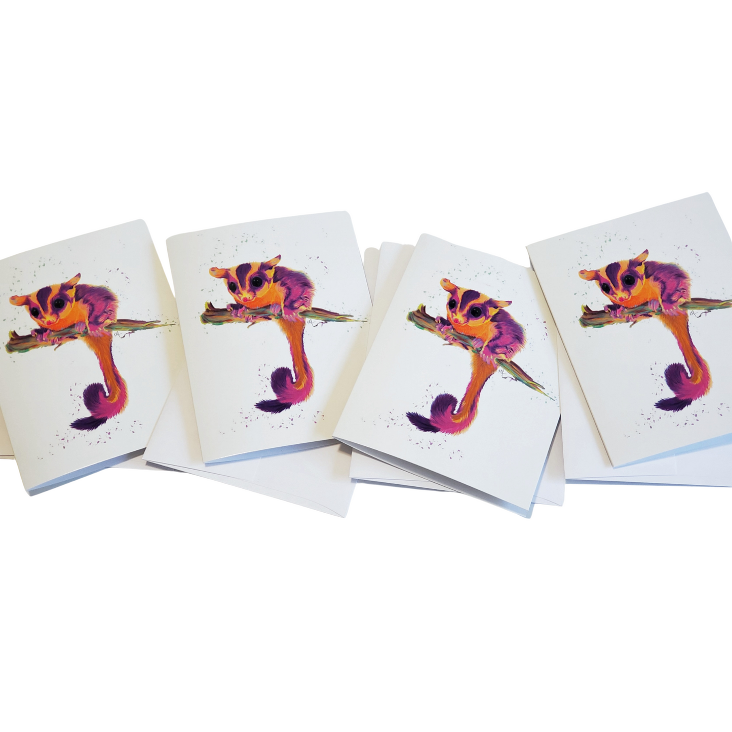 Sugar Glider Greeting Cards Exclusive to Crafty Glider (Single or Set of 4)